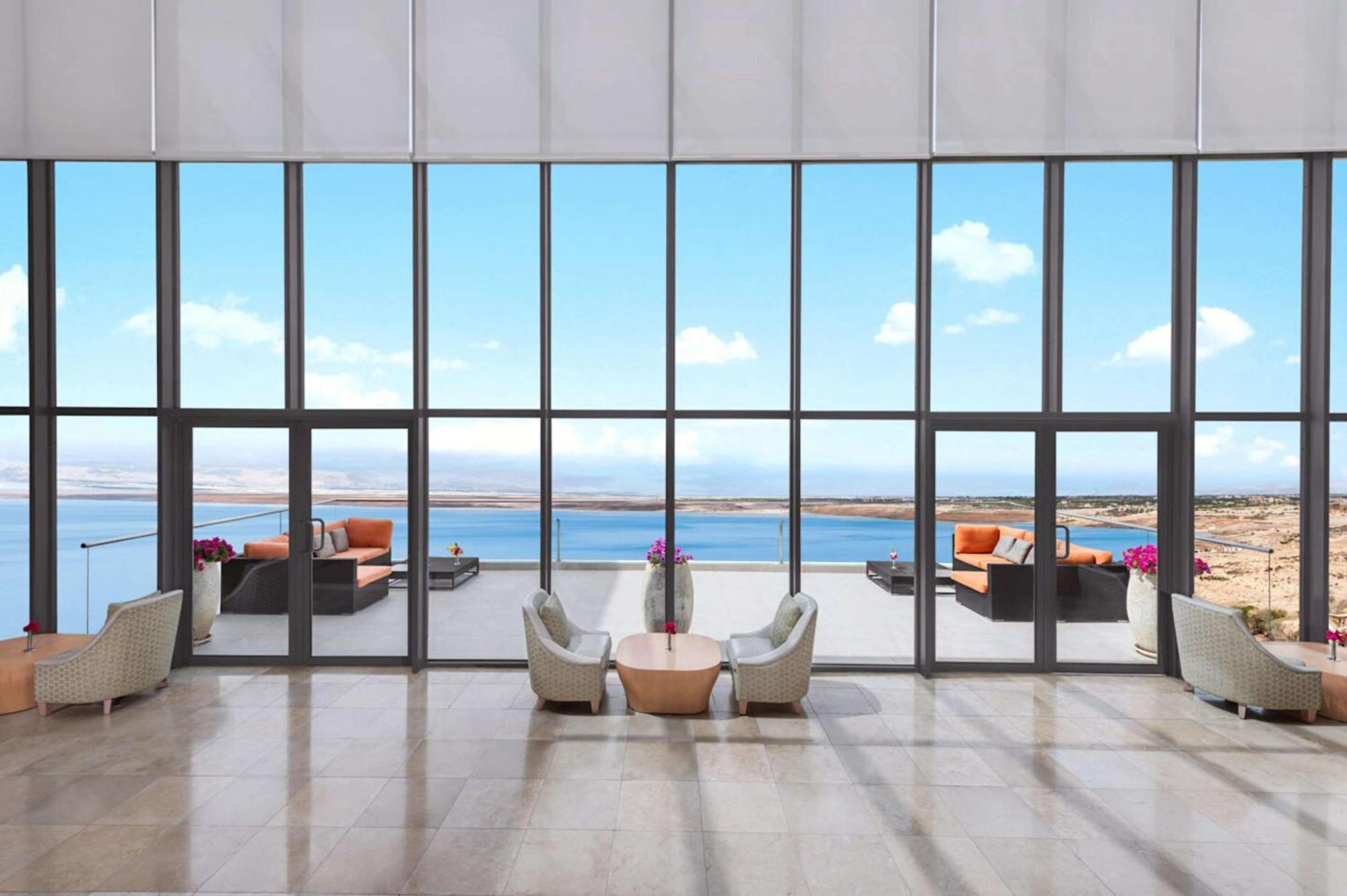 Hilton Dead Sea Resort & Spa Sweimeh Exterior photo The Dead Sea view from the lobby